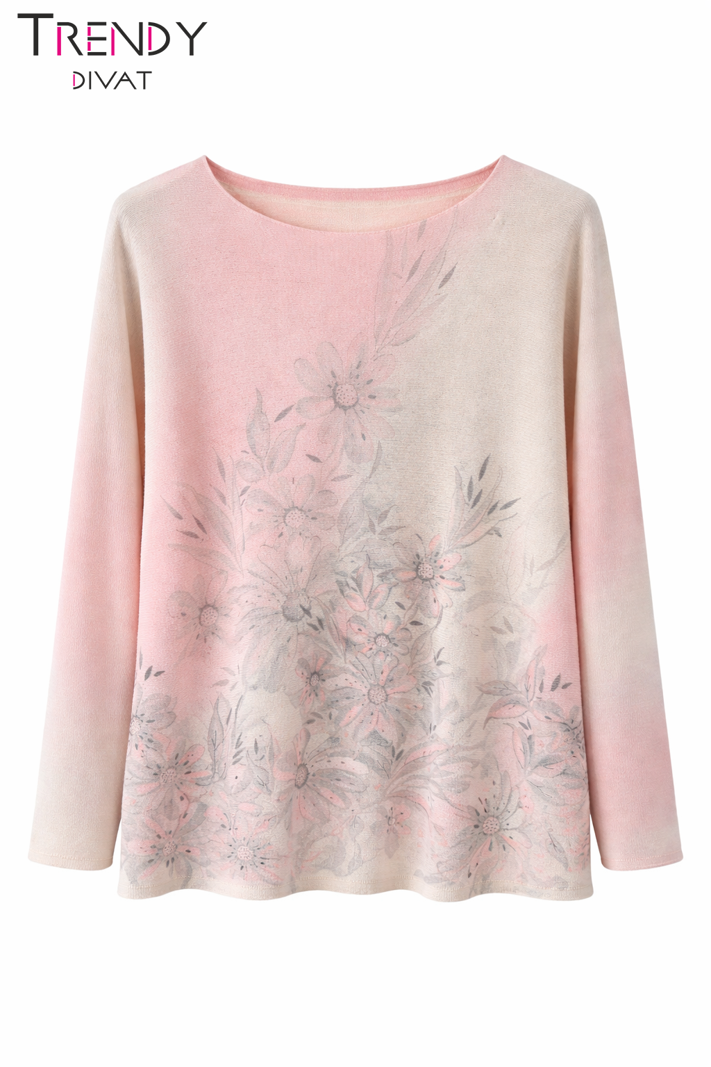  Pasztel ombre mintás felső