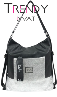 Zellia Bag táska/hátizsák Ezüst, fekete